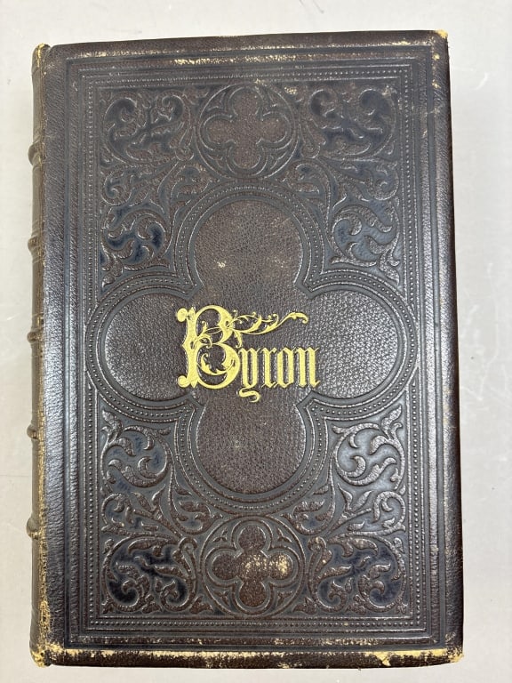 1857 Byron Poetical Works The Works of Lord Byron: Please make sure you view all photos and ask any questions you may have! Great original collectible item. This is day 1 of our 2 day one owner auction event. Thanks and have a great day! Holler &