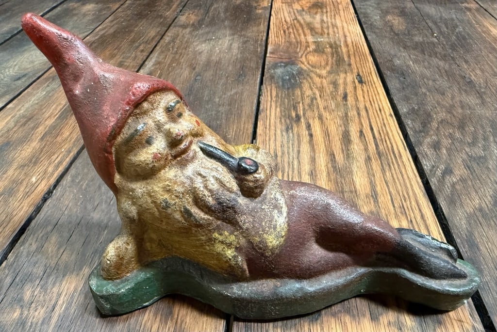 Antique Solid Cast Iron Gnome Doorstop (1 of 8)