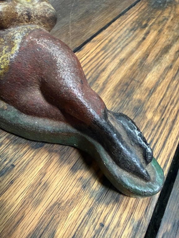Antique Solid Cast Iron Gnome Doorstop - 2