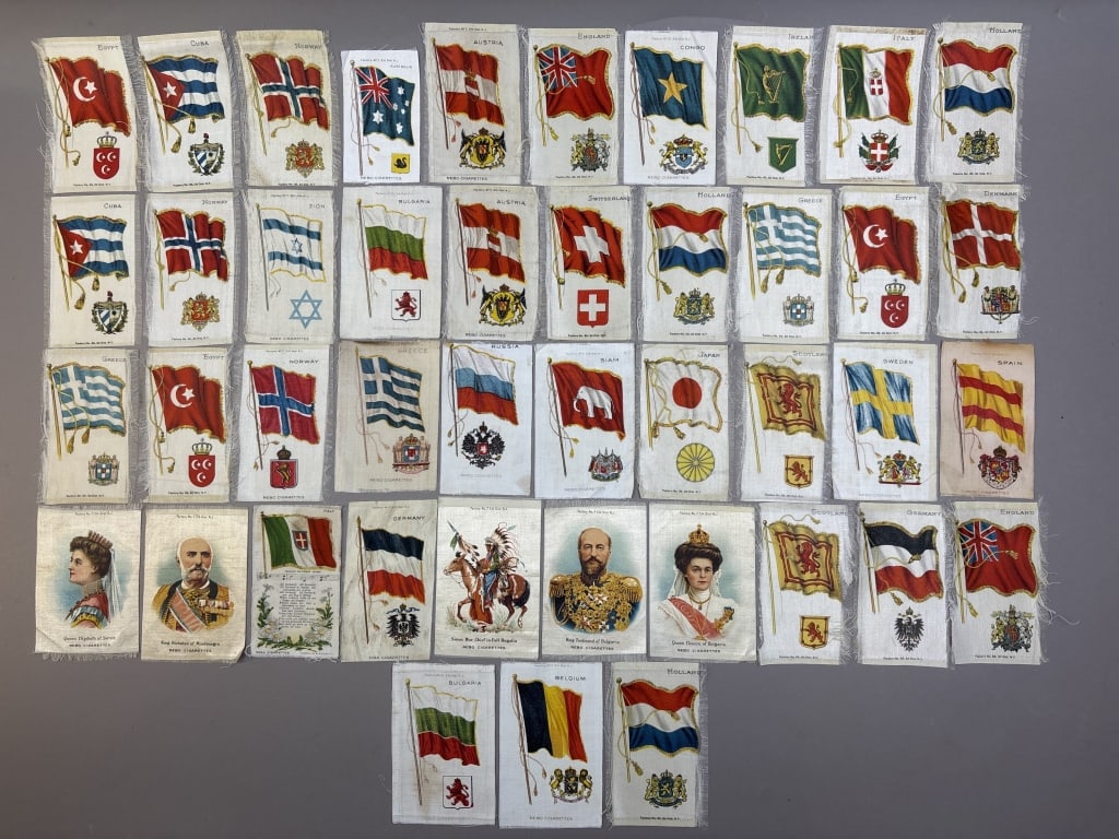 Lot of 43 Nebo Cigarettes Country Silk Pennants: Please make sure you view all photos and ask any questions you may have! Great original collectible item. This is day 1 of our 2 day one owner auction event. Thanks and have a great day! Holler &