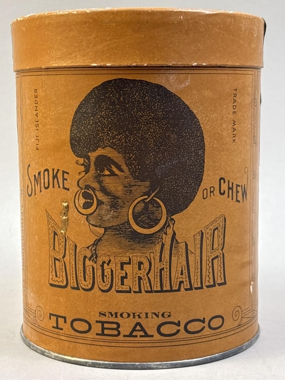 Antique Bigger Hair Smoking Tobacco Chew Bucket (1 of 7)