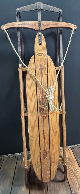 Flexible Flyer Airline Racer Planet Jr Sled CLEAN: Great original sled/
