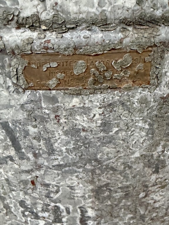 Antique Fire Proof Galvanized Garbage Can - 2