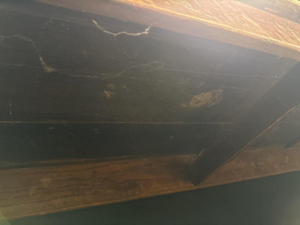 Antique Solid Oak 1920s School House Table - 12