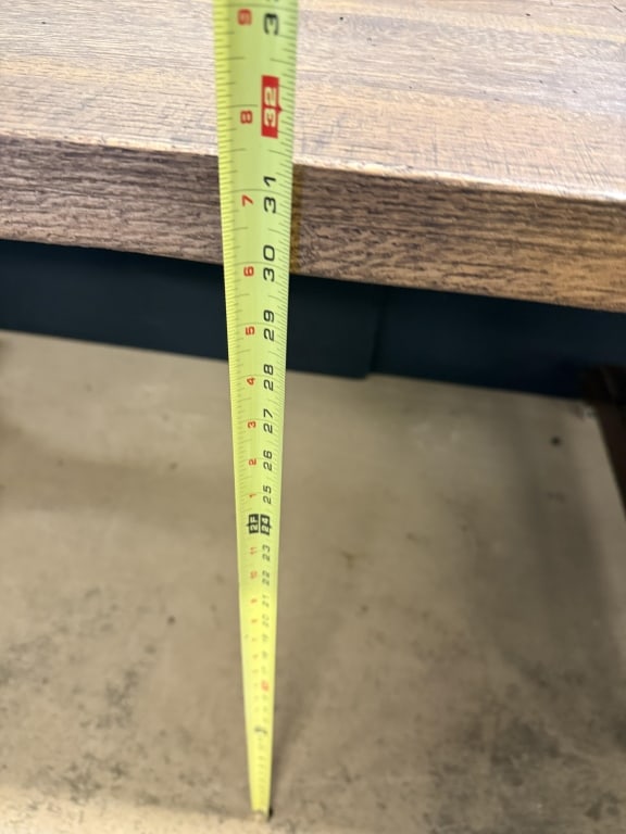 Antique Rolling Library Dining Room Table - 11