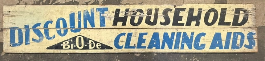 Discount Houshold Cleaning Aids Hand Painted 10 Foot Sign (1 of 10)