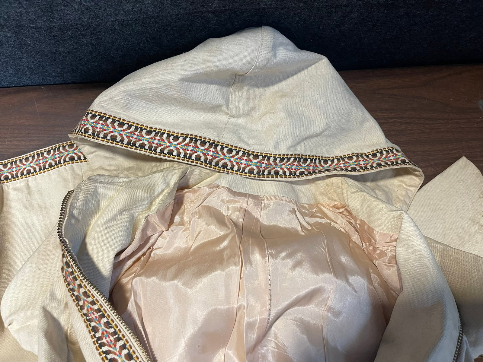 Original Embroidered Full Length Zipper Boho Chic Jacket - 7
