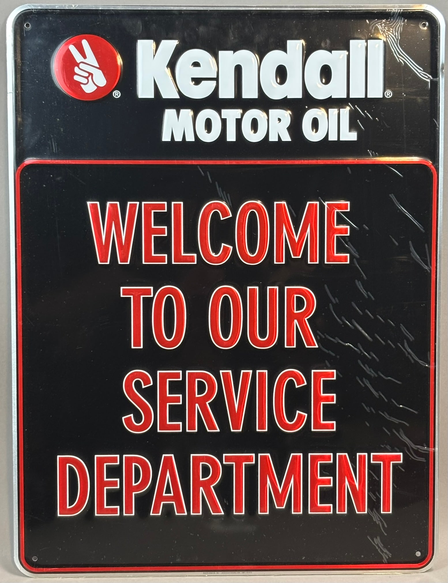NOS Welcome Service Department Kendall Motor Oil Sign (1 of 10)