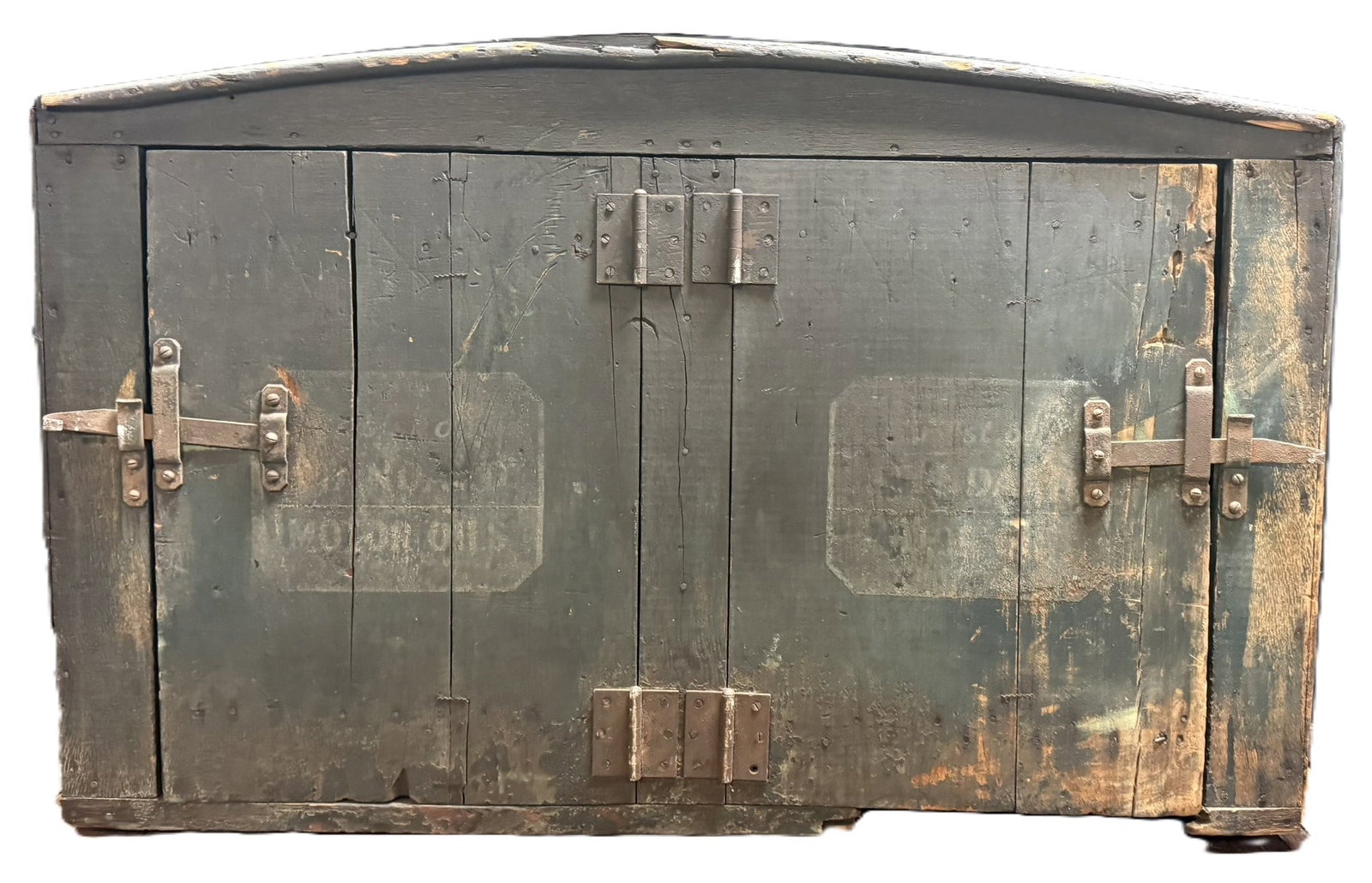 Antique Horse Drawn Standard Oil 5 Gallon Wooden Wagon Box: 51" wide x 32" tall x 14" deep