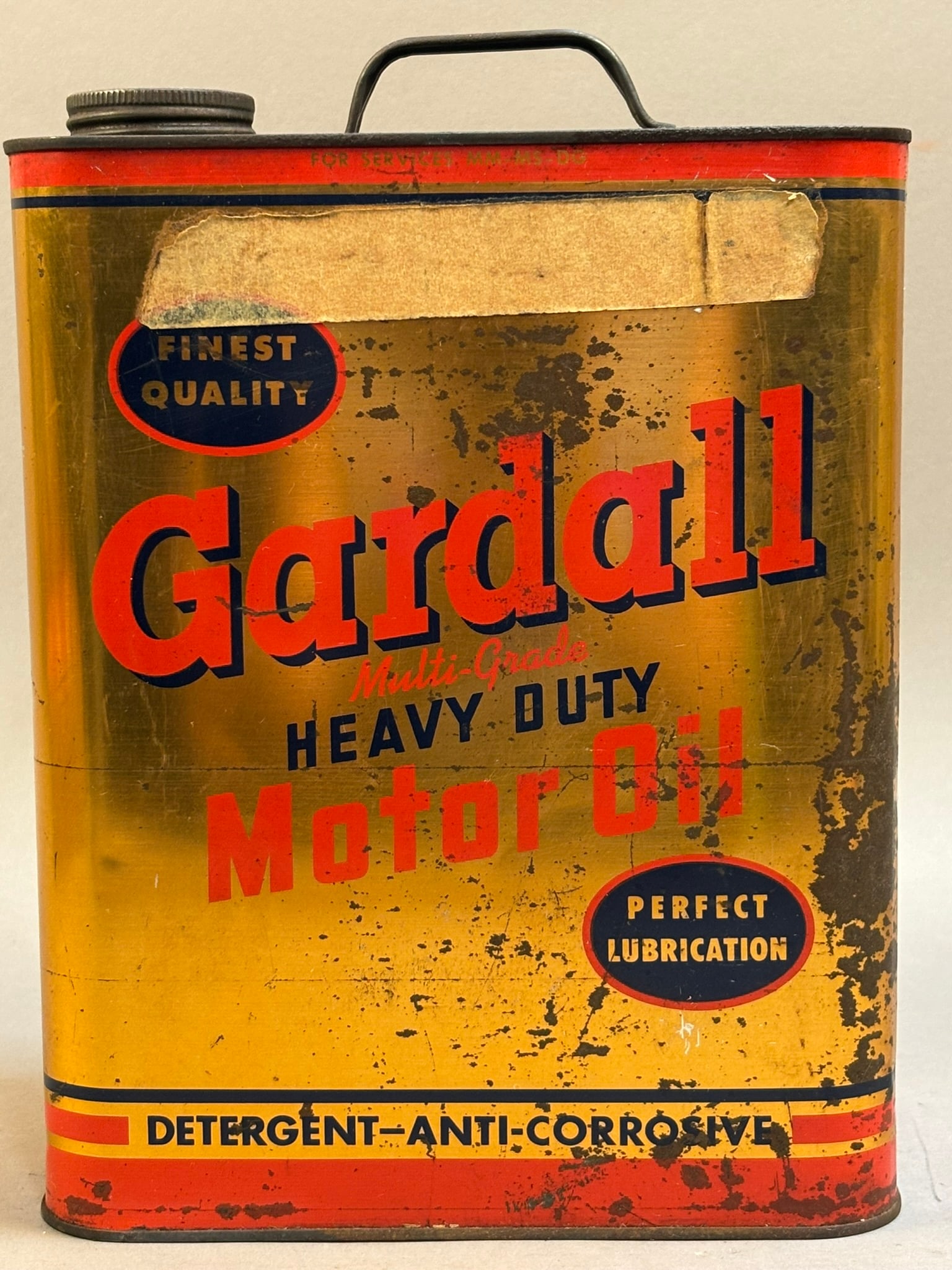 Gardall Heavy Duty Motor Oil by Lou Bob 2 Gallon M: Measurements in photos PLEASE NOTE WE OFFER IN HOUSE SHIPPING & HAVE BIDDING AVAILABLE ON OUR OWN WEBSITE! If you win on LIVE AUCTIONEERS, please click "SELF ARRANGED SHIPPING" and keep on the lookout