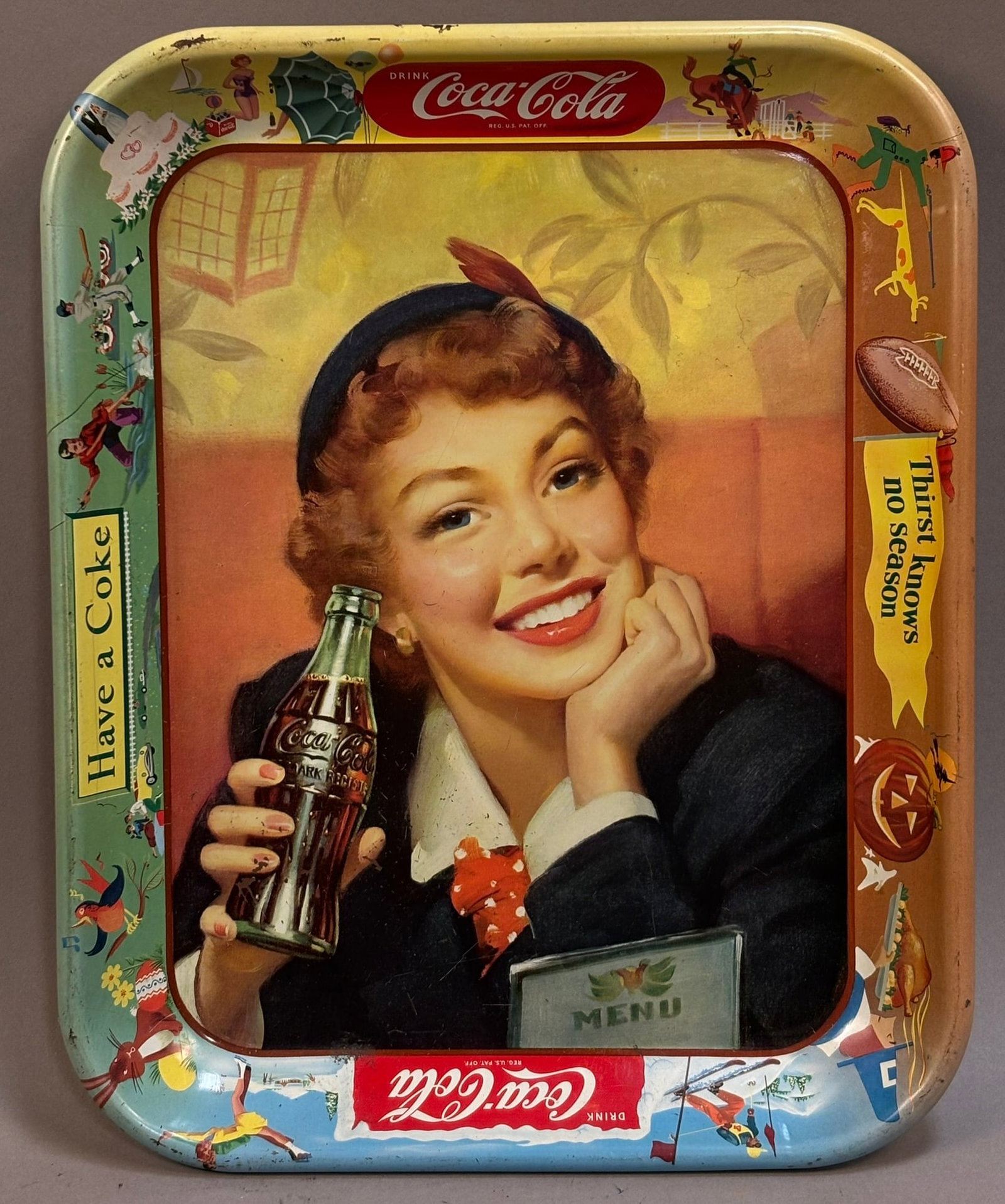 Coca Cola 1930 Litho Metal Serving Tray (1 of 13)