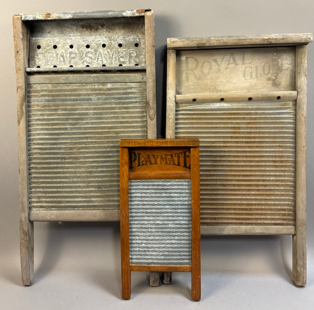 Lot of 3 Antique Wash/Soapboards (1 of 18)