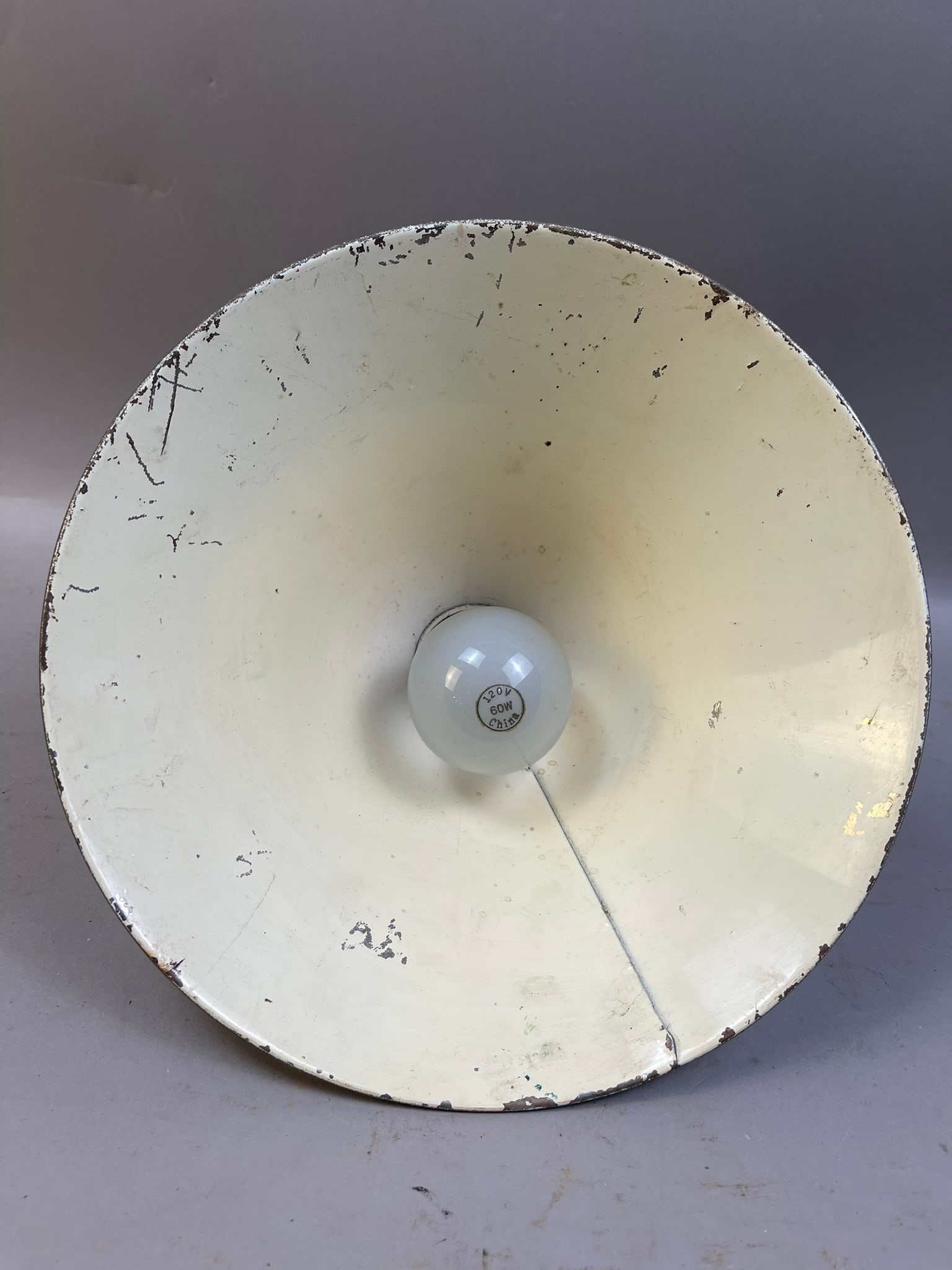 Antique Green Pull Lamp with Plug - 5