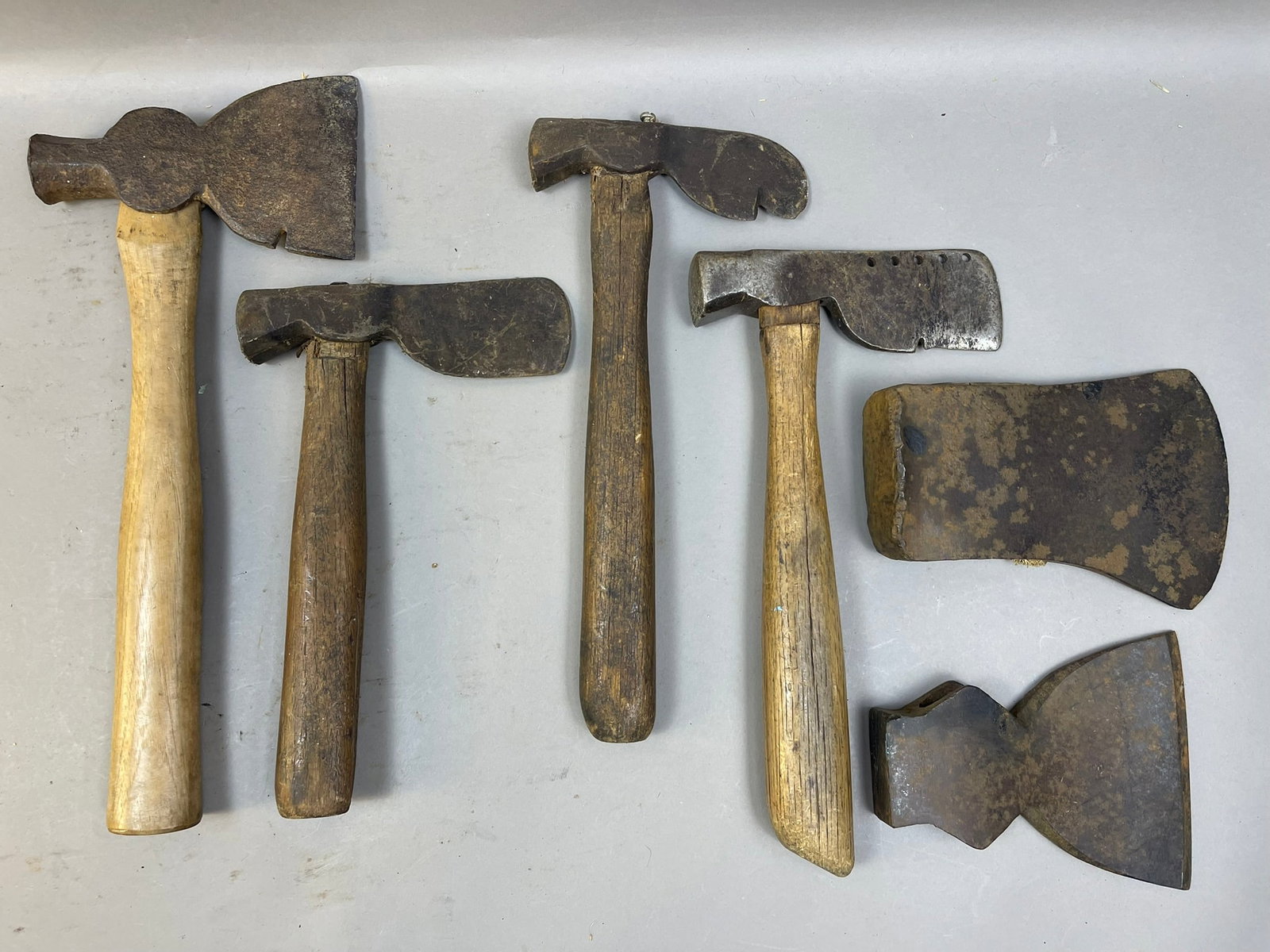 Lot of 6 Hatchetts Axe Heads w/ Wooden Handles (1 of 15)