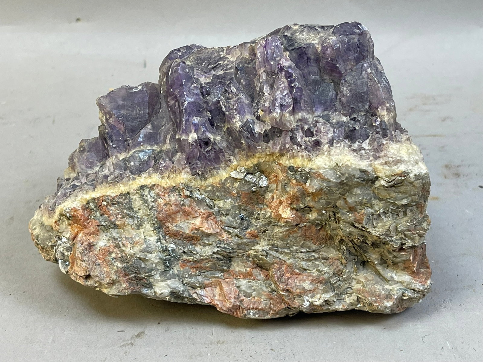 Rough Amethust Crystal w/ Earthy Mineral Base Rock (1 of 12)