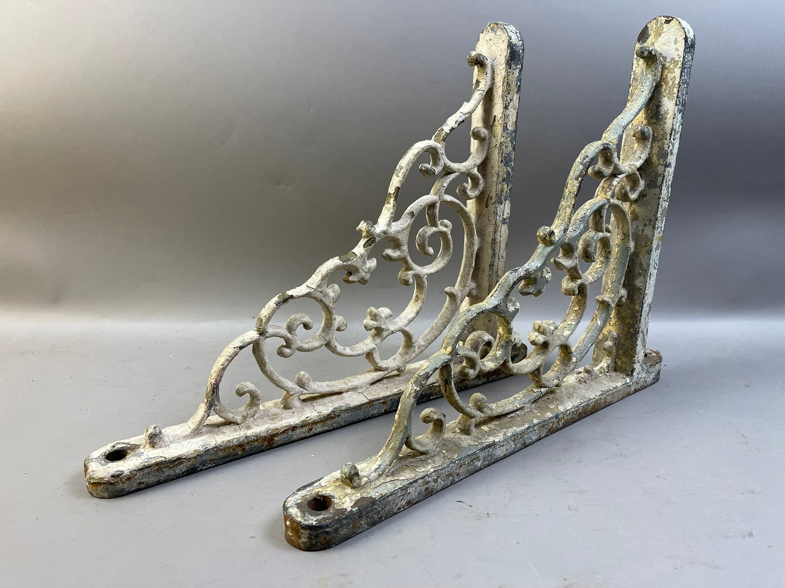 Pair Metal Outdoor Brackets - 9