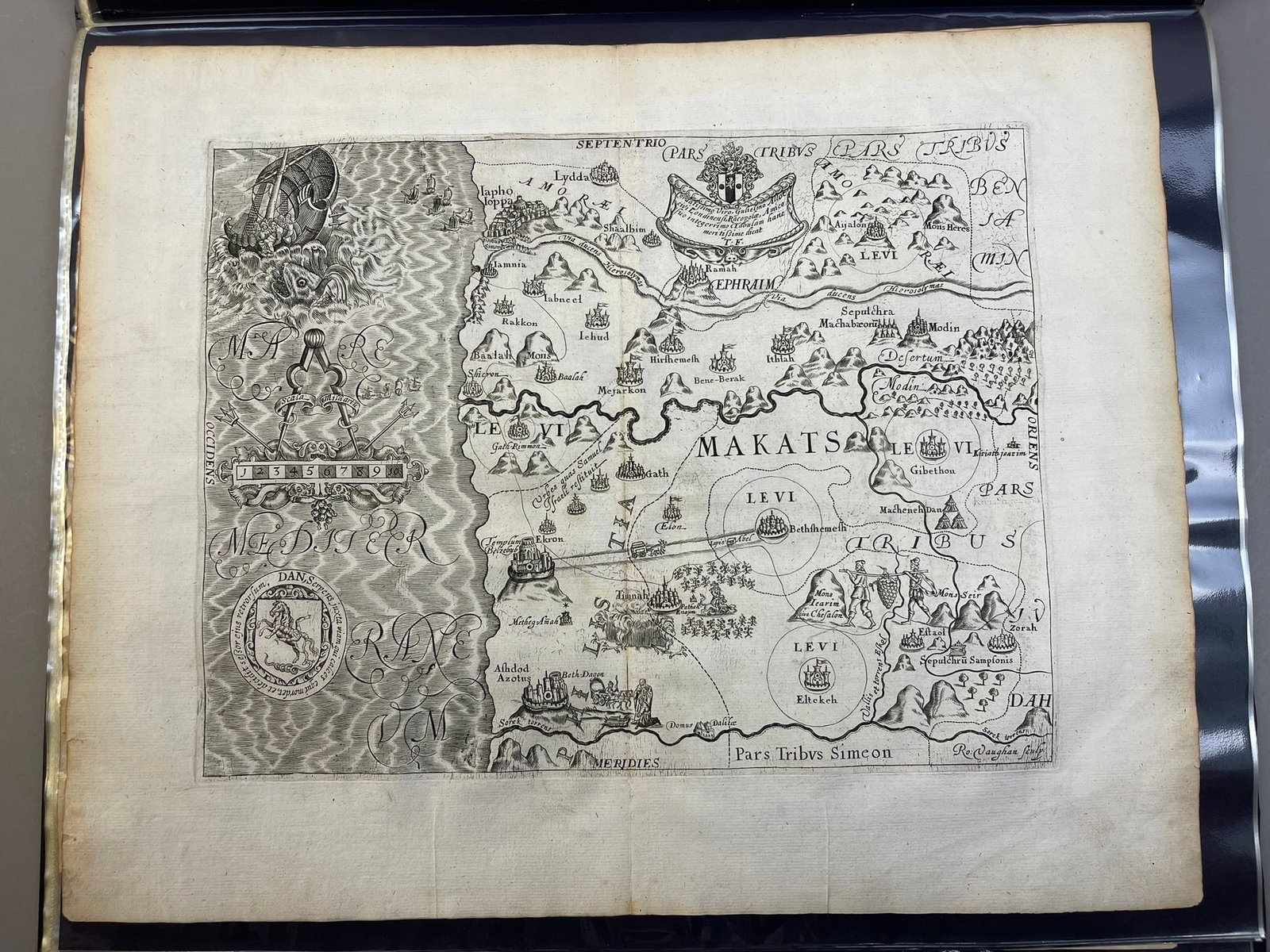 Piagah Sight of Palestine & Confines T. Fuller Map: Measurements in photos PLEASE NOTE WE OFFER IN HOUSE SHIPPING & HAVE BIDDING AVAILABLE ON OUR OWN WEBSITE! If you win on LIVE AUCTIONEERS, please click "SELF ARRANGED SHIPPING" and keep on the lookout