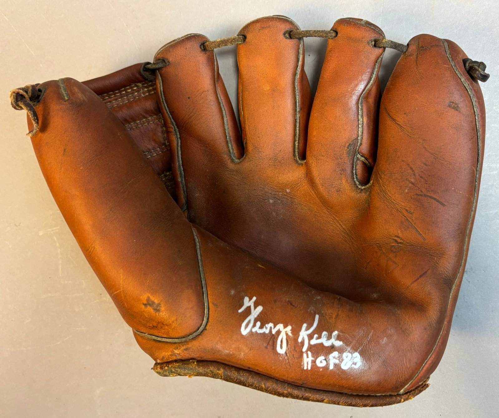 George Kell Signed Wilson Model Baseball Glove - 2