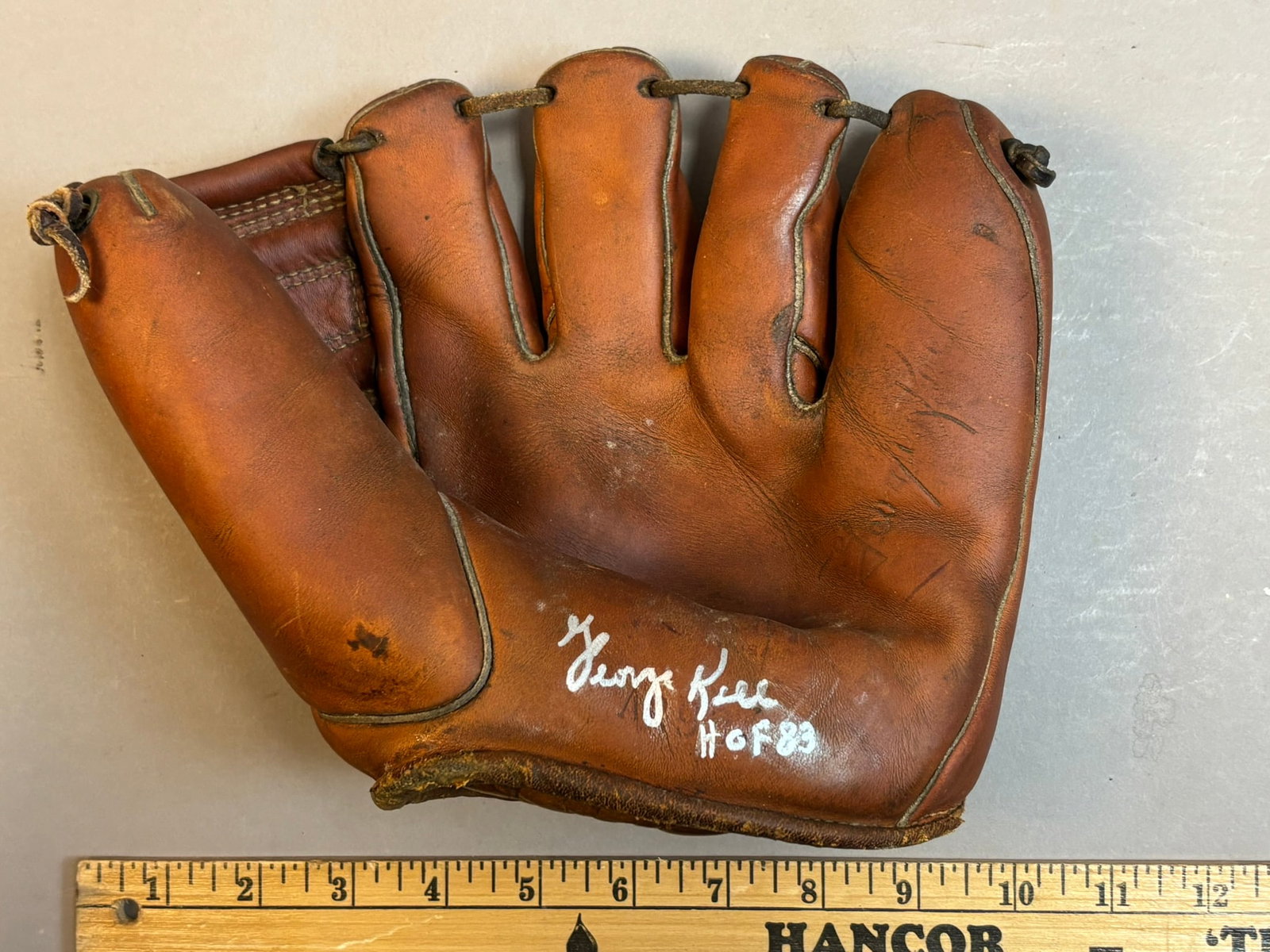 George Kell Signed Wilson Model Baseball Glove - 7