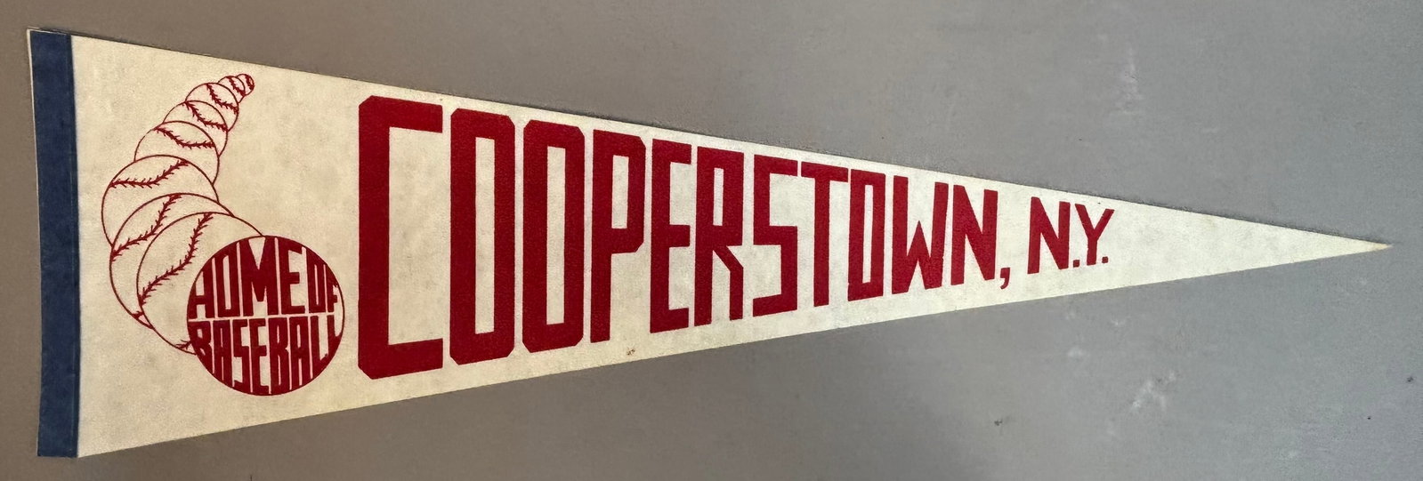 Cooperstown NY Home of Baseball Felt Pennant 27": Nice original pennant.