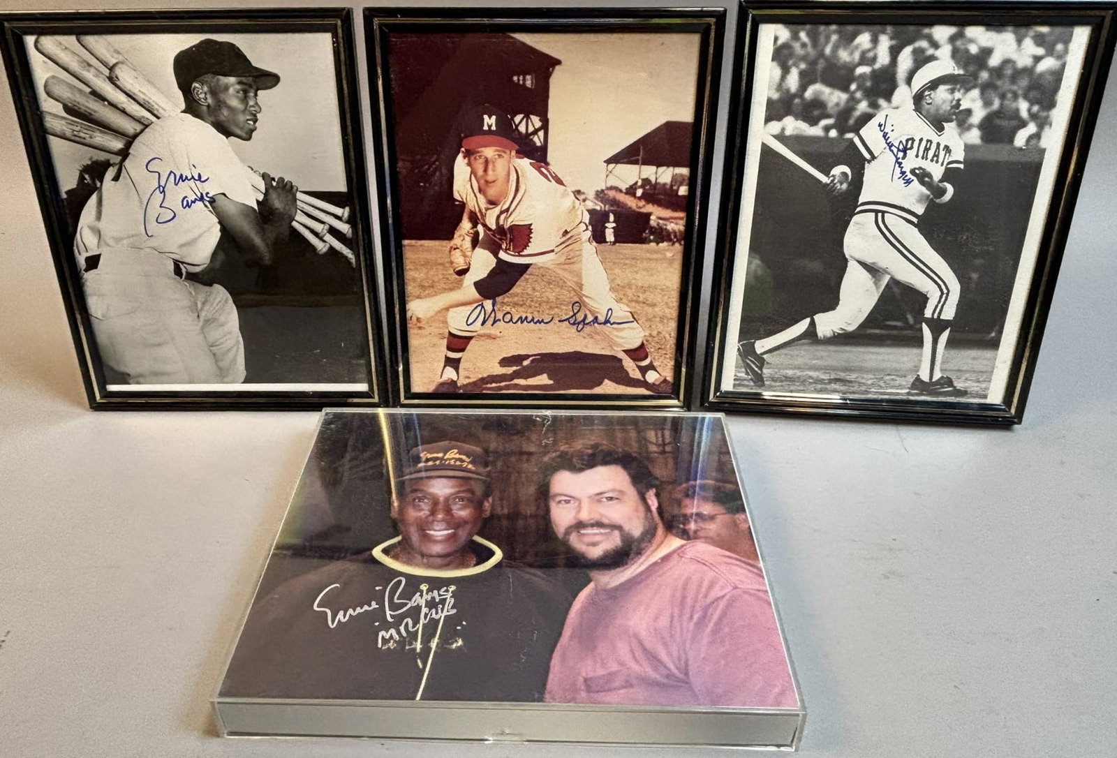 HOF Banks Spahn & Stargell Signed 8x10 Photos: Original and authentic 8x10 autographs.