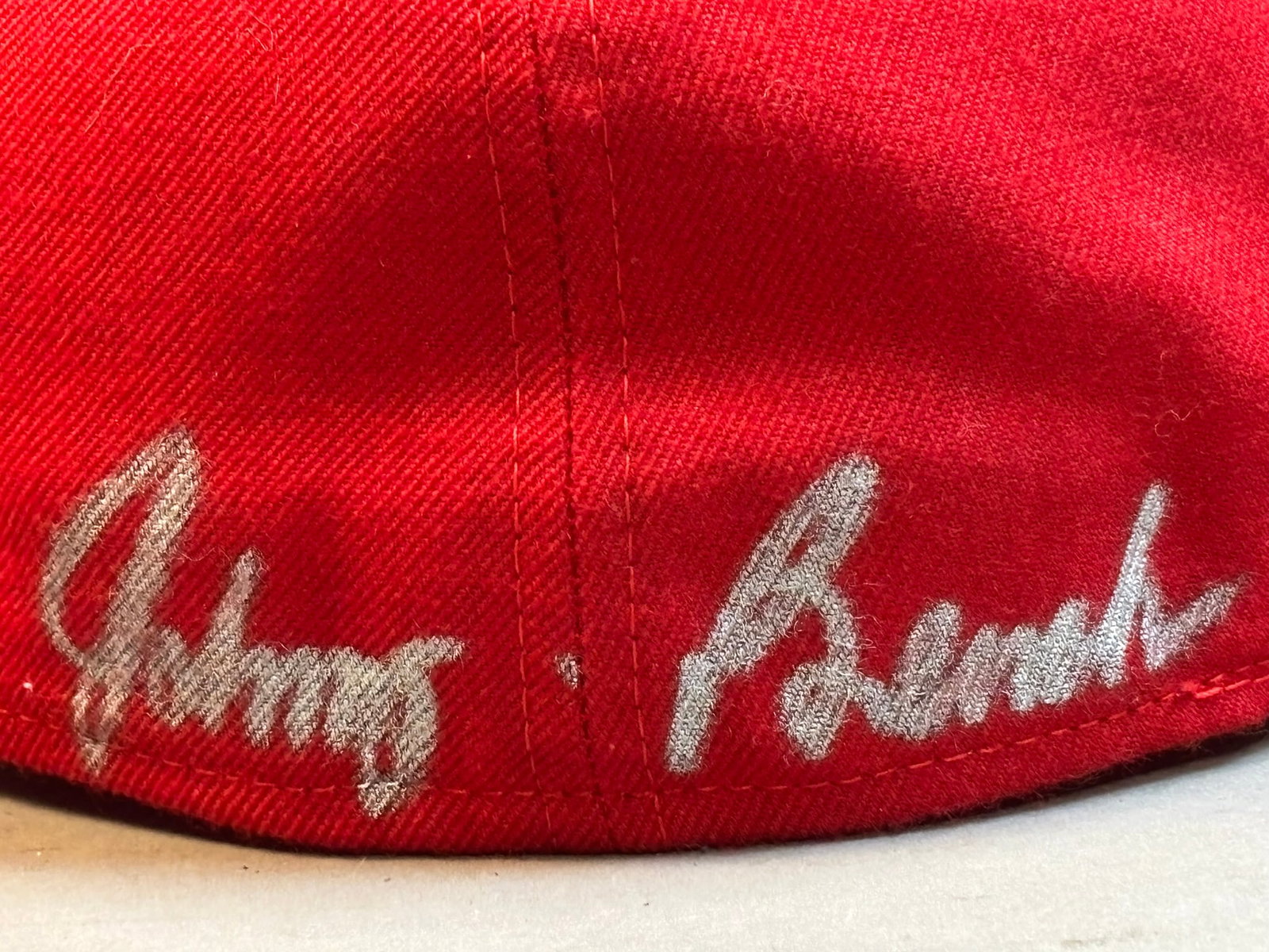 Johnny Bench Signed New Era Size 7 Baseball Hat - 2