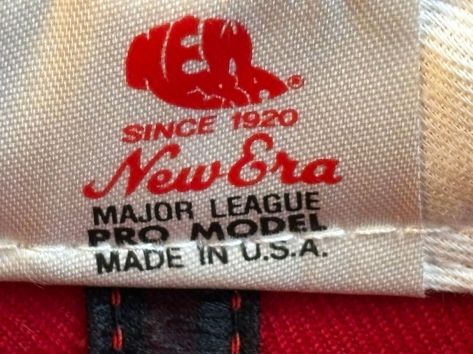 Johnny Bench Signed New Era Size 7 Baseball Hat - 6