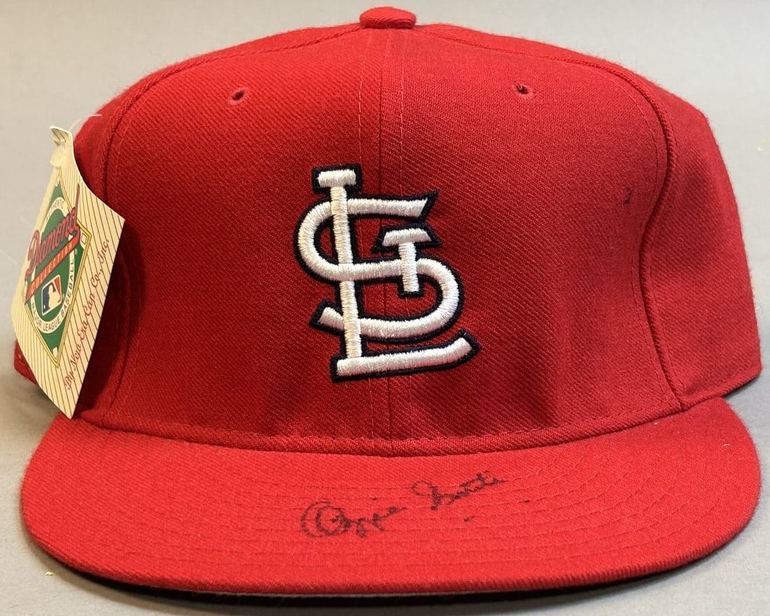 Ozzie Smith Signed St Louis Cardinals Baseball Hat: Nice original NWT hat. Signature obtained in person.