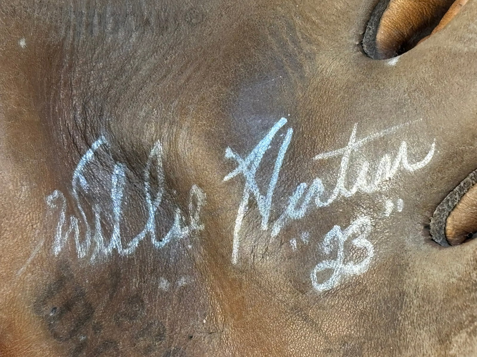 Willie Horton Signed 23 Wilson A2661 Baseball Mitt: Great original Willie Horton endorsed Wilson mitt signed by Horton in a great silver sharpie. Signature obtained in person at a local michigan card show.