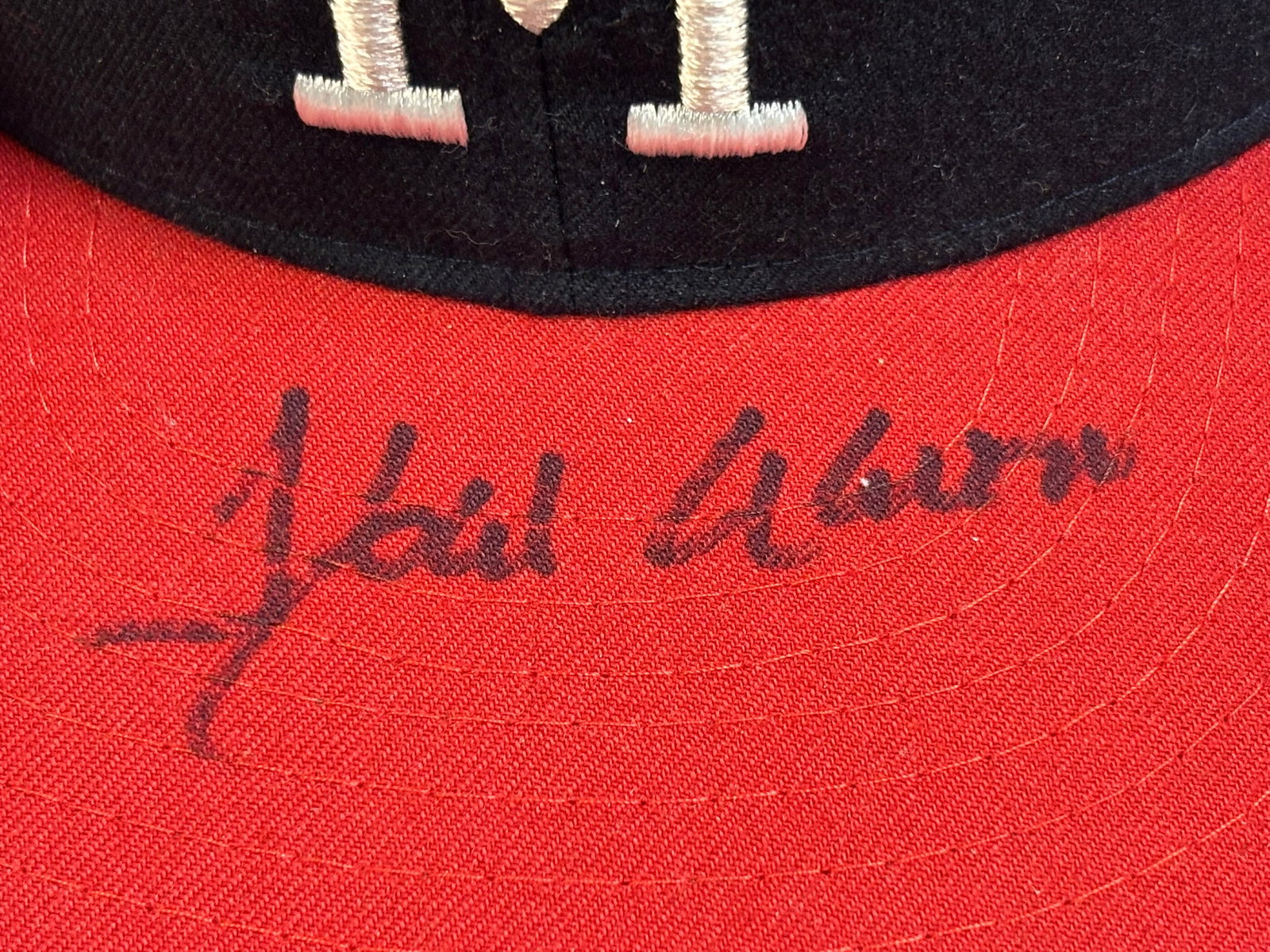 Hank Aaron Milwaukee Braves Signed Baseball Hat - 3