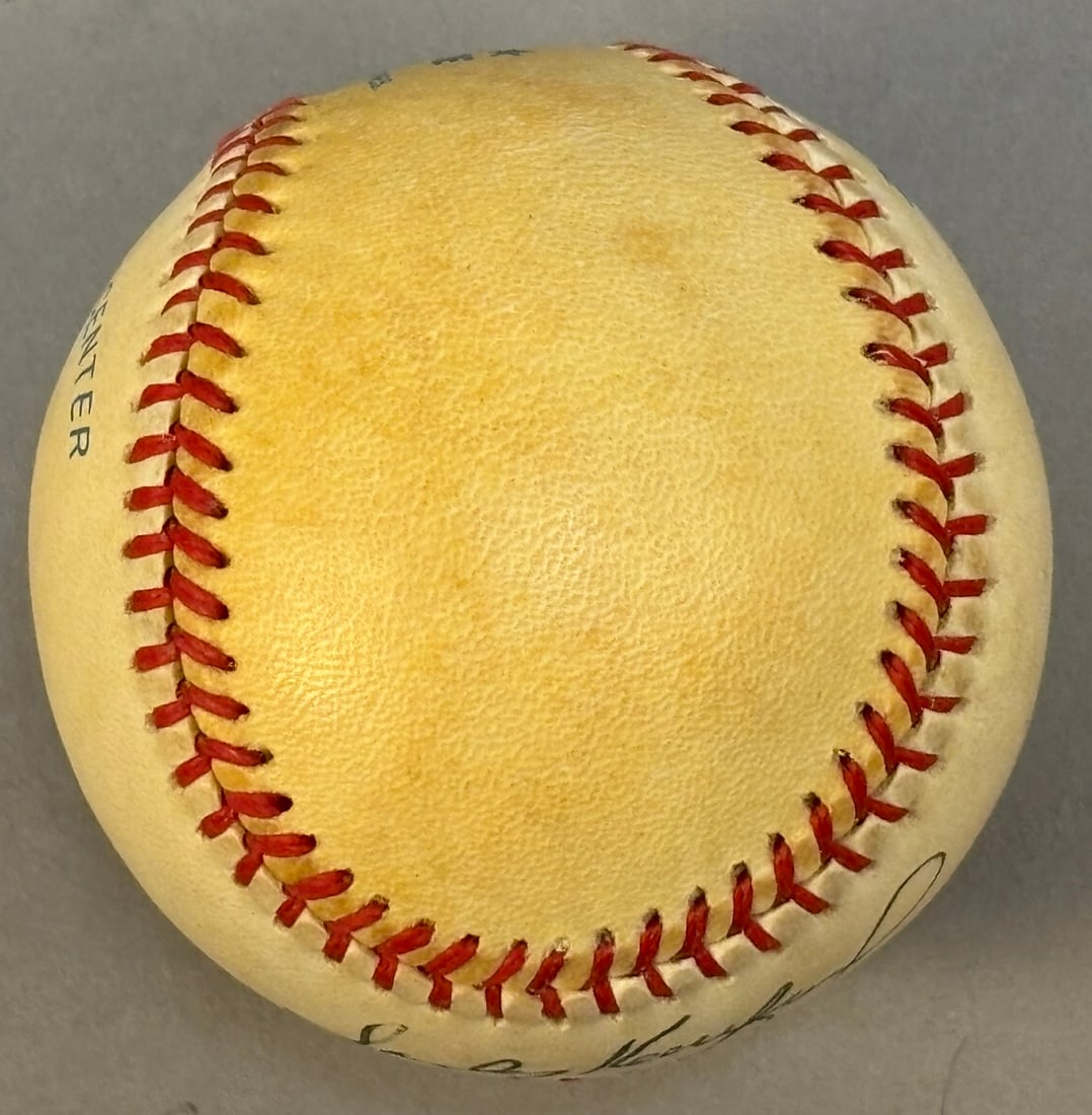 Sandy Koufax Single Signed Rawlings Brown Baseball - 10