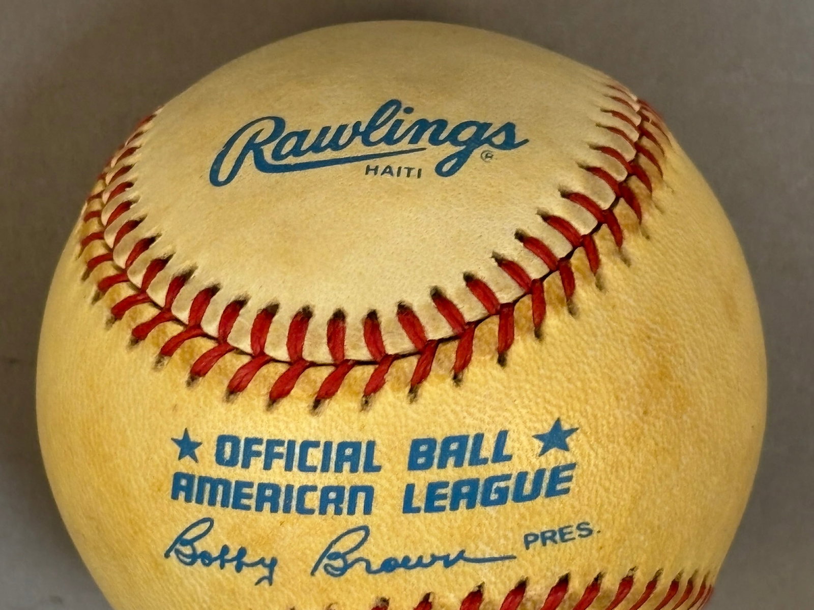 Sandy Koufax Single Signed Rawlings Brown Baseball - 8
