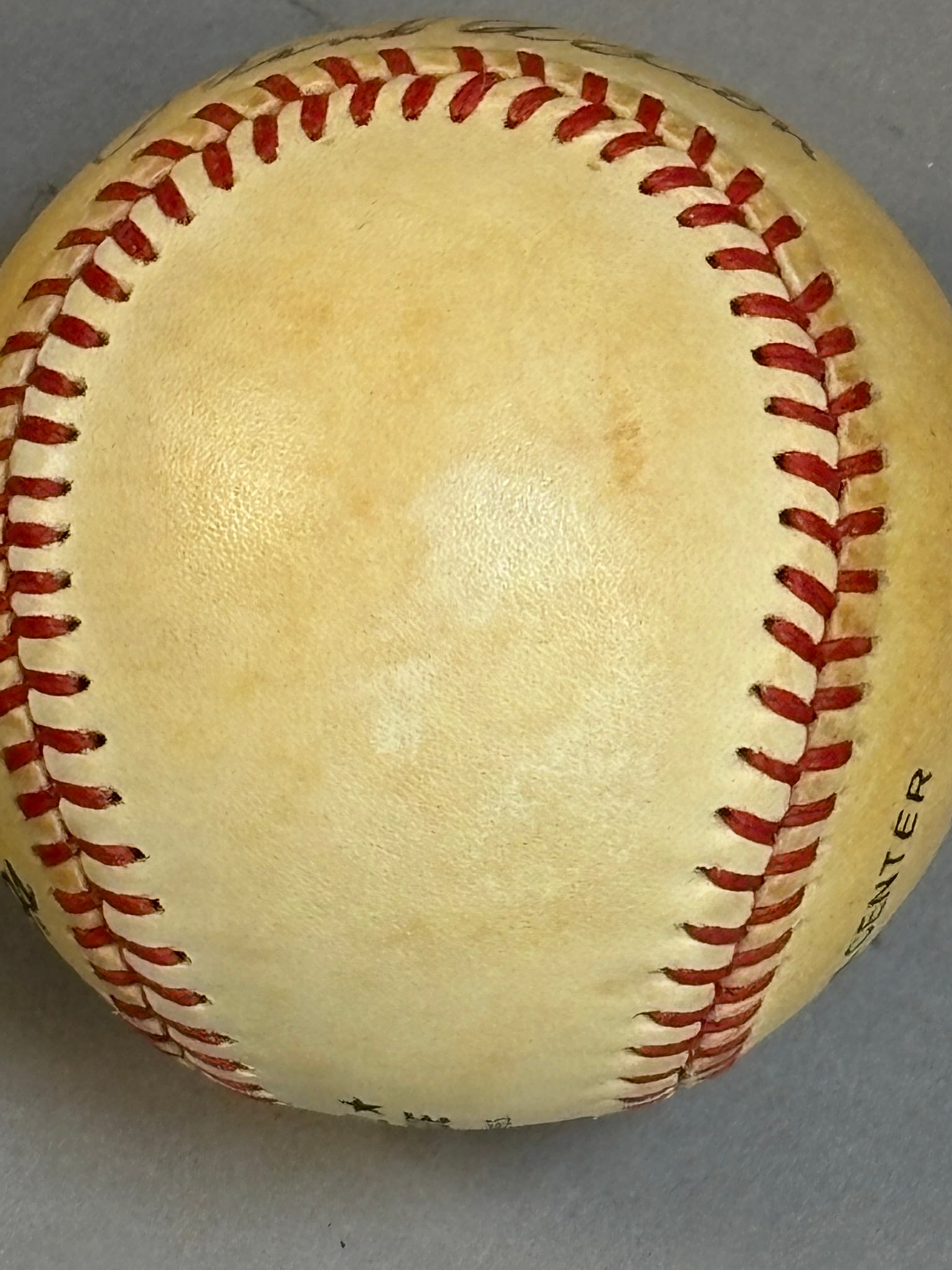 Hank Aaron Single Signed Rawlings Feeney Baseball - 6