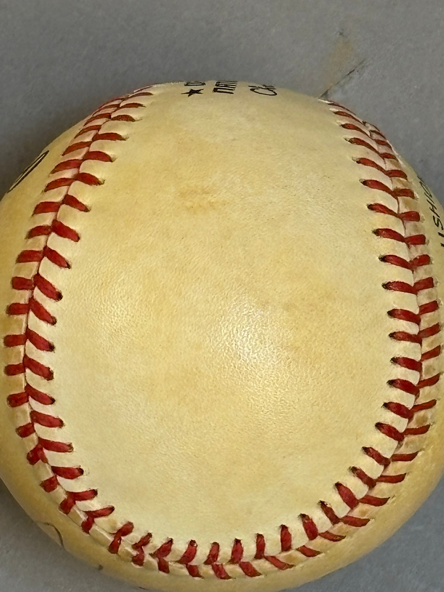 Hank Aaron Single Signed Rawlings Feeney Baseball - 7