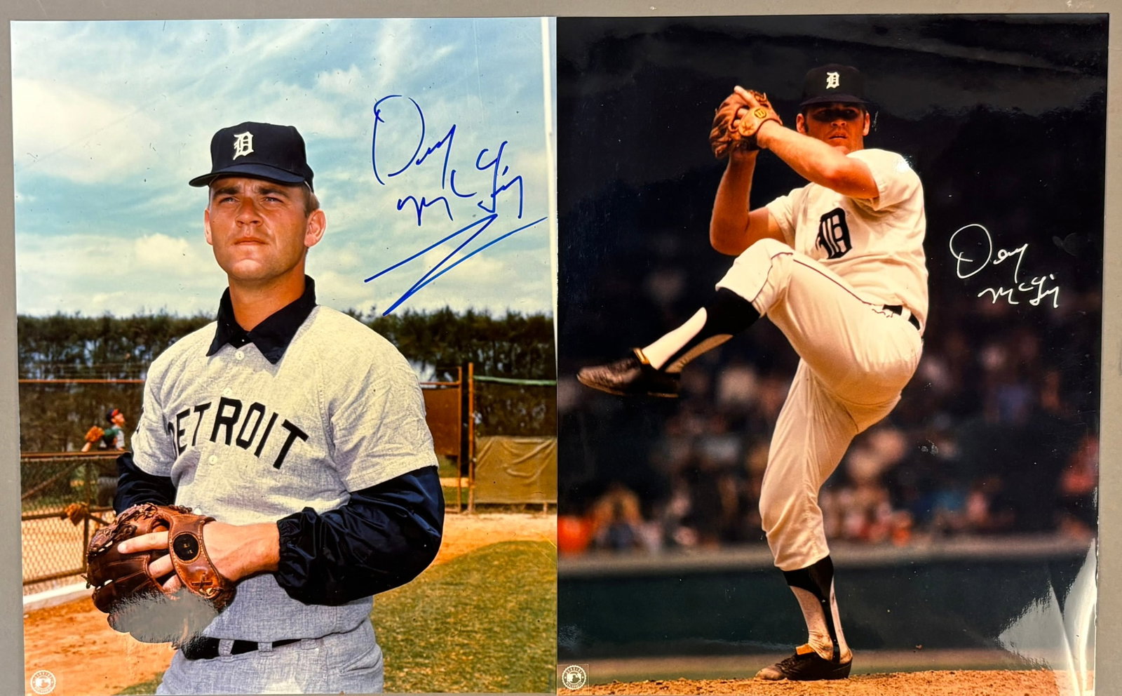 Denny McLain Auto Pair Detroit Tigers 8x10 Photos (1 of 8)