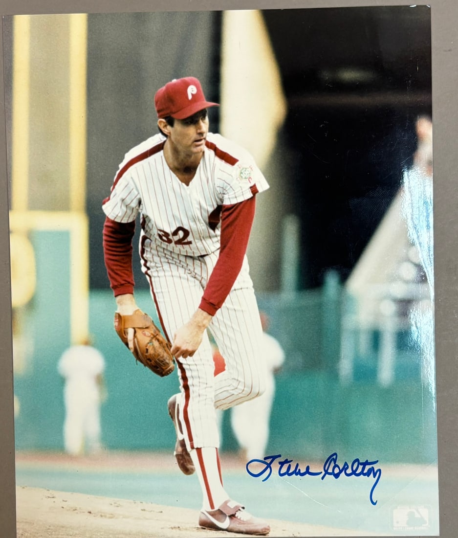 Phillies Steve Carlton Signed 8x10 Baseball Photo (1 of 7)