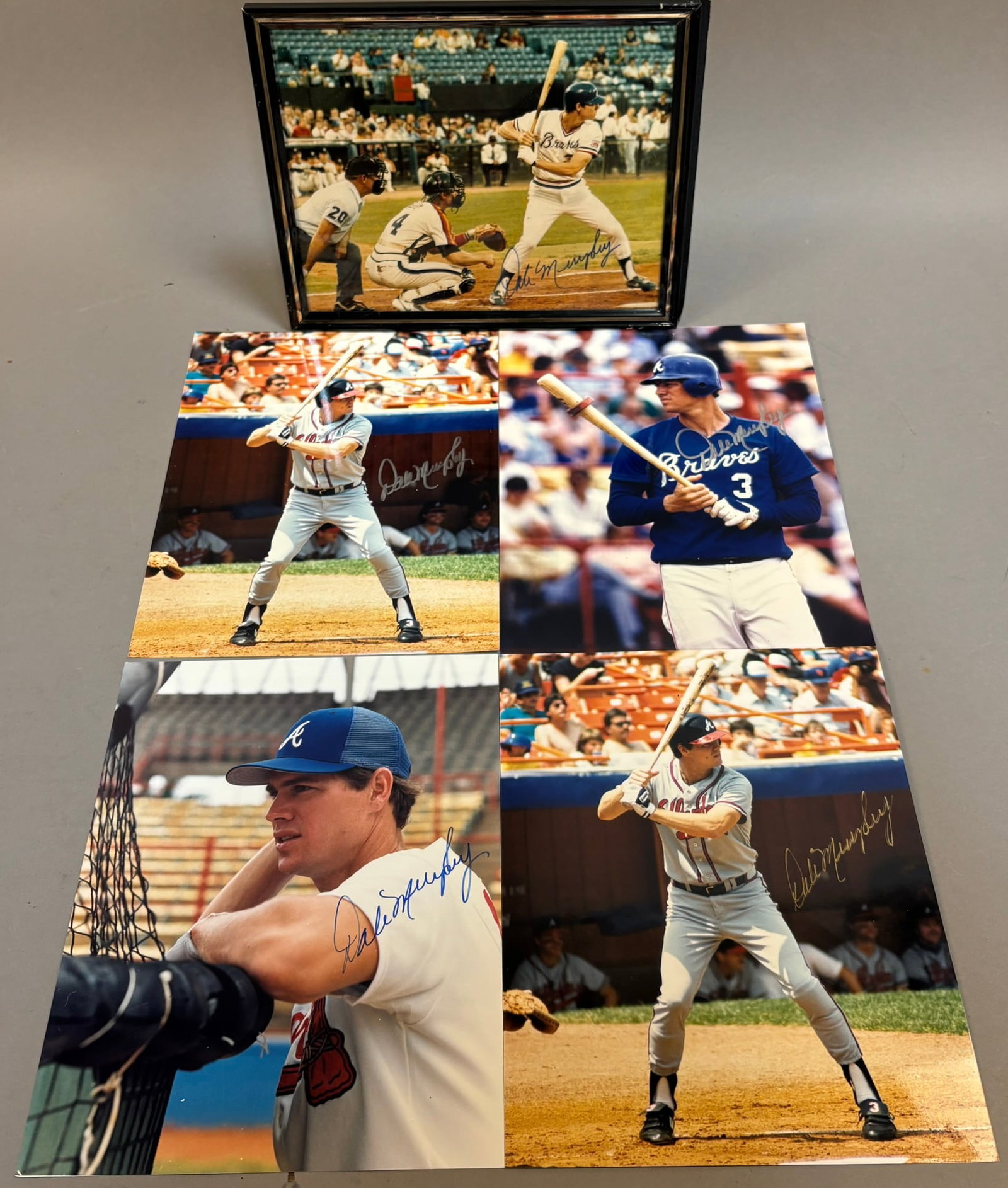 Atlanta Braves Lot 5 Dale Murphy Signed 8x10 Photo (1 of 13)