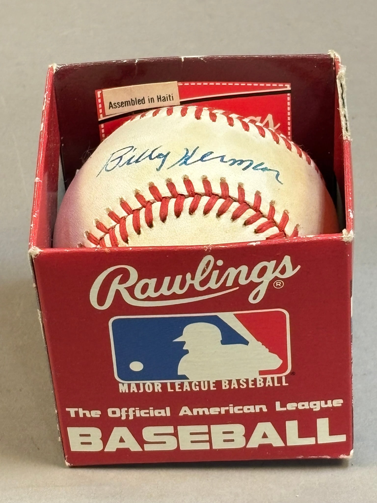 Billy Herman Single Signed ONL Rawlings Baseball - 2