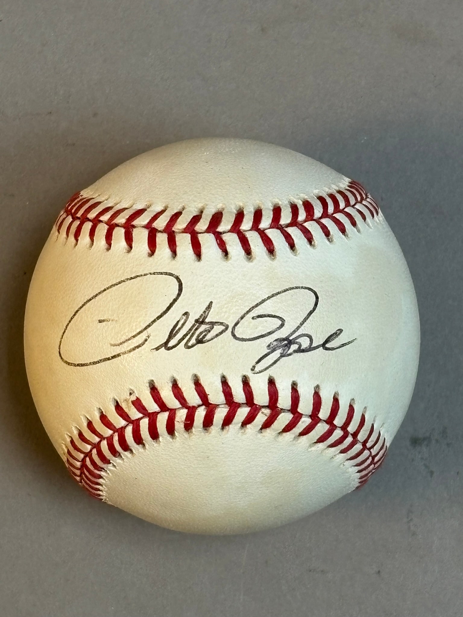 Pete Rose Single Signed Rawlings OAL Baseball - 7
