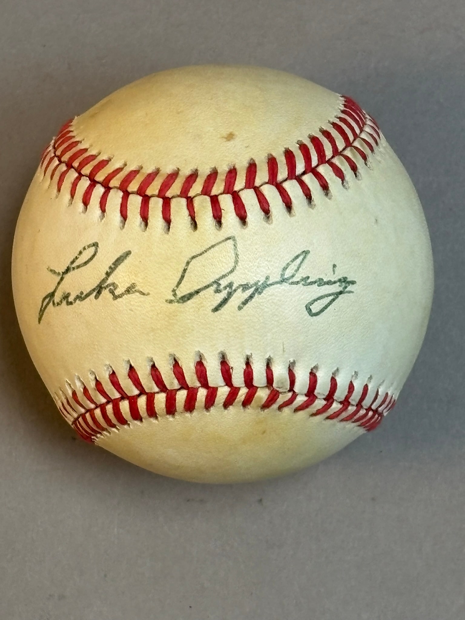 Luke Appling Single Signed Rawlings OAL Baseball - 6
