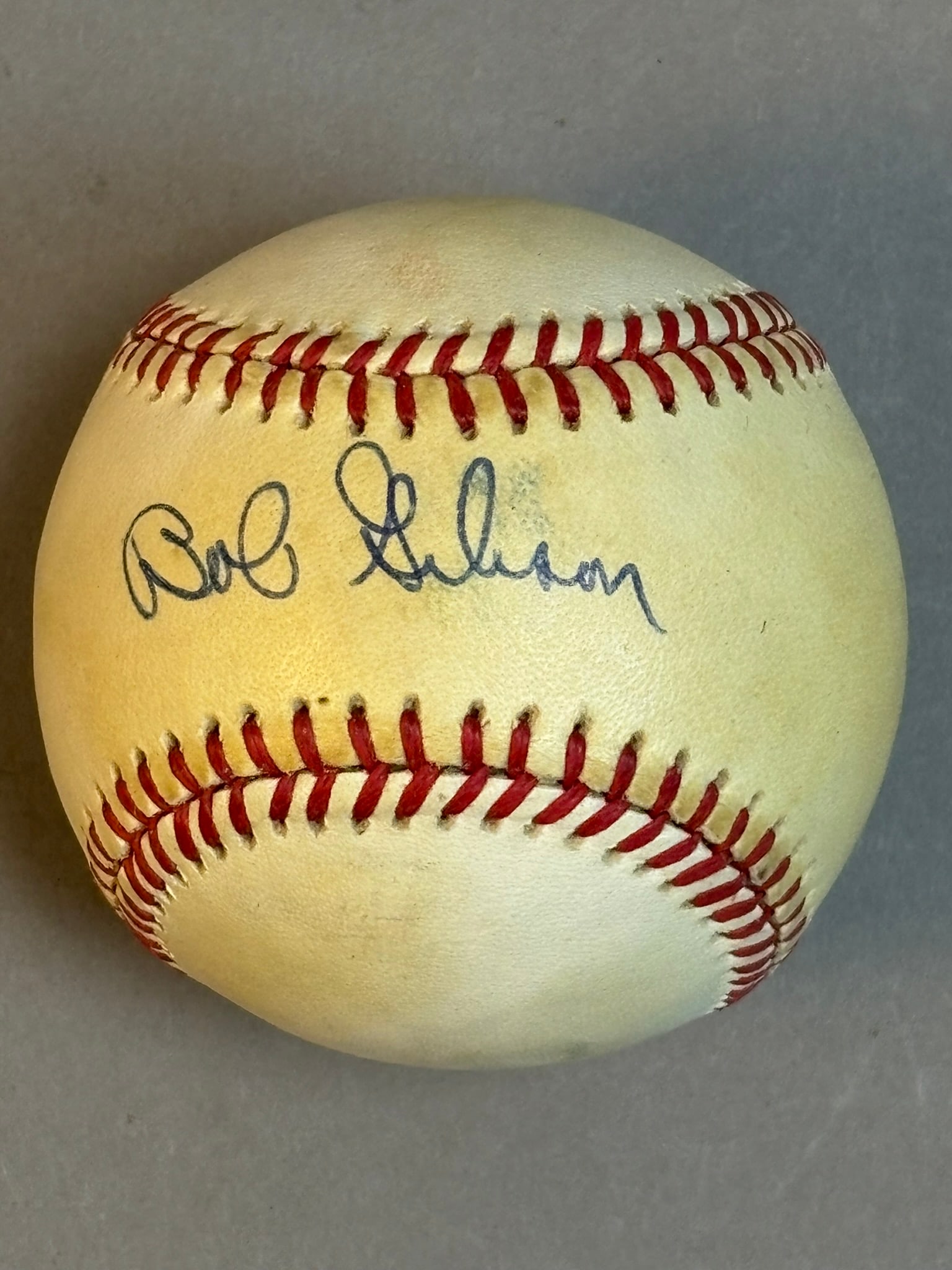 Bob Gibson Single Signed Rawlings ONL Baseball - 6