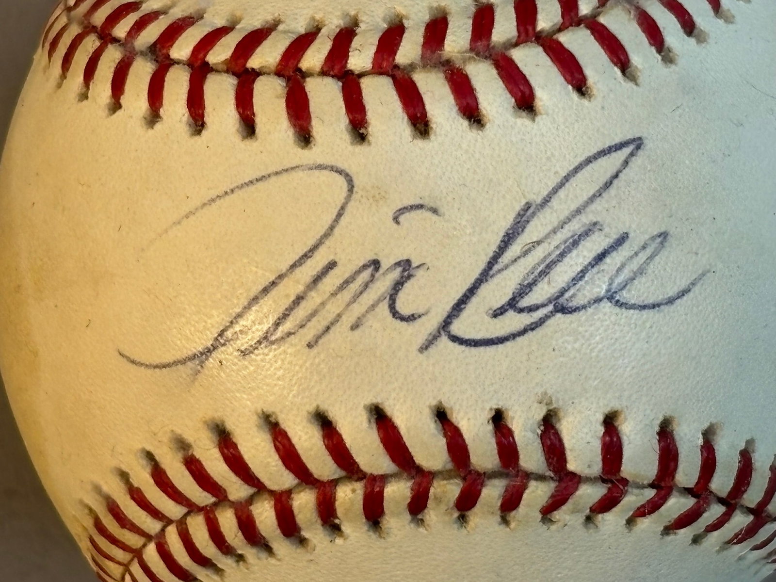 Jim Rice Rawlings OAL Single Signed Baseball: Great original strong signature.