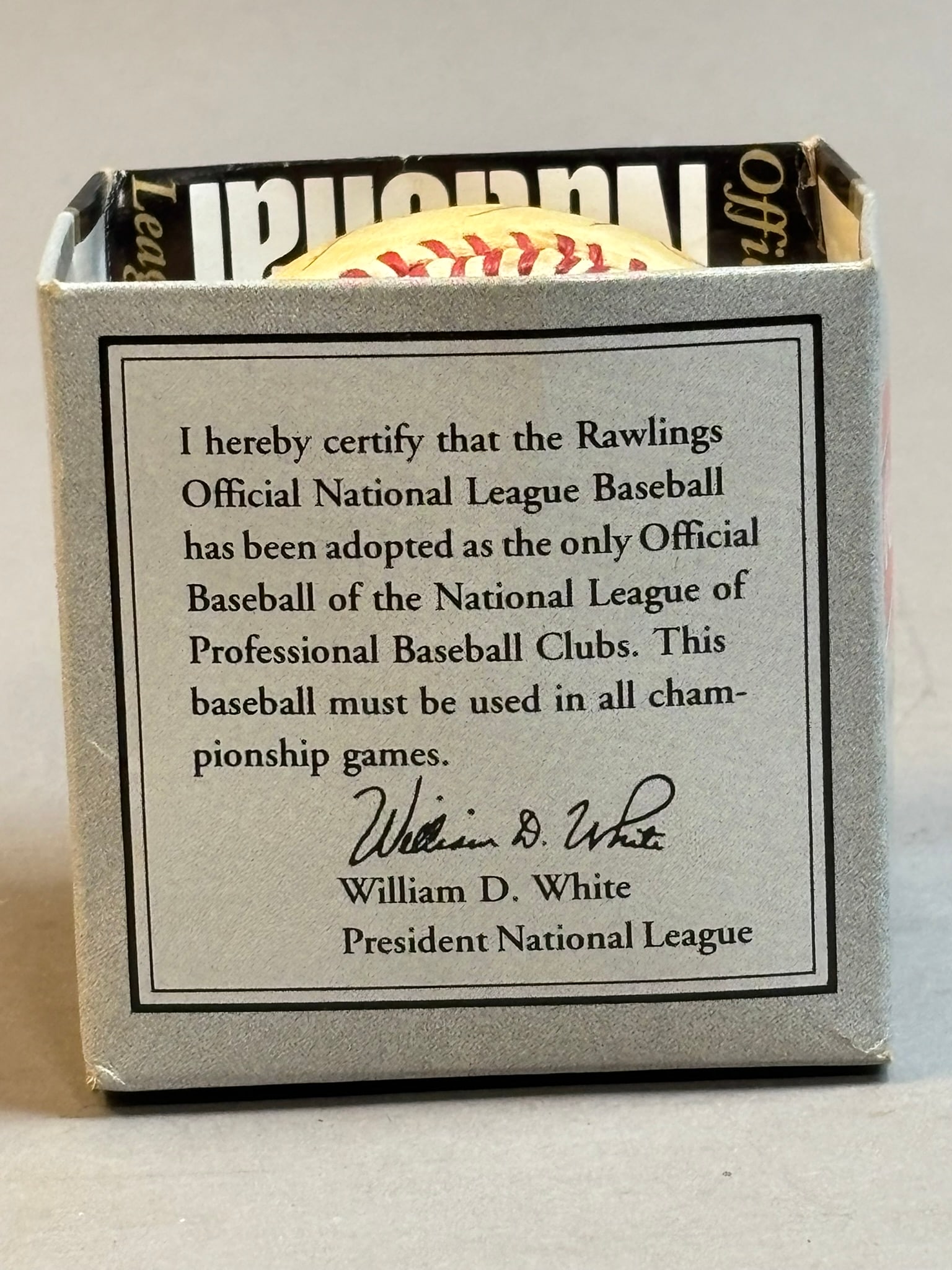 Jack Clark Single Signed Rawlings OAL Baseball - 4
