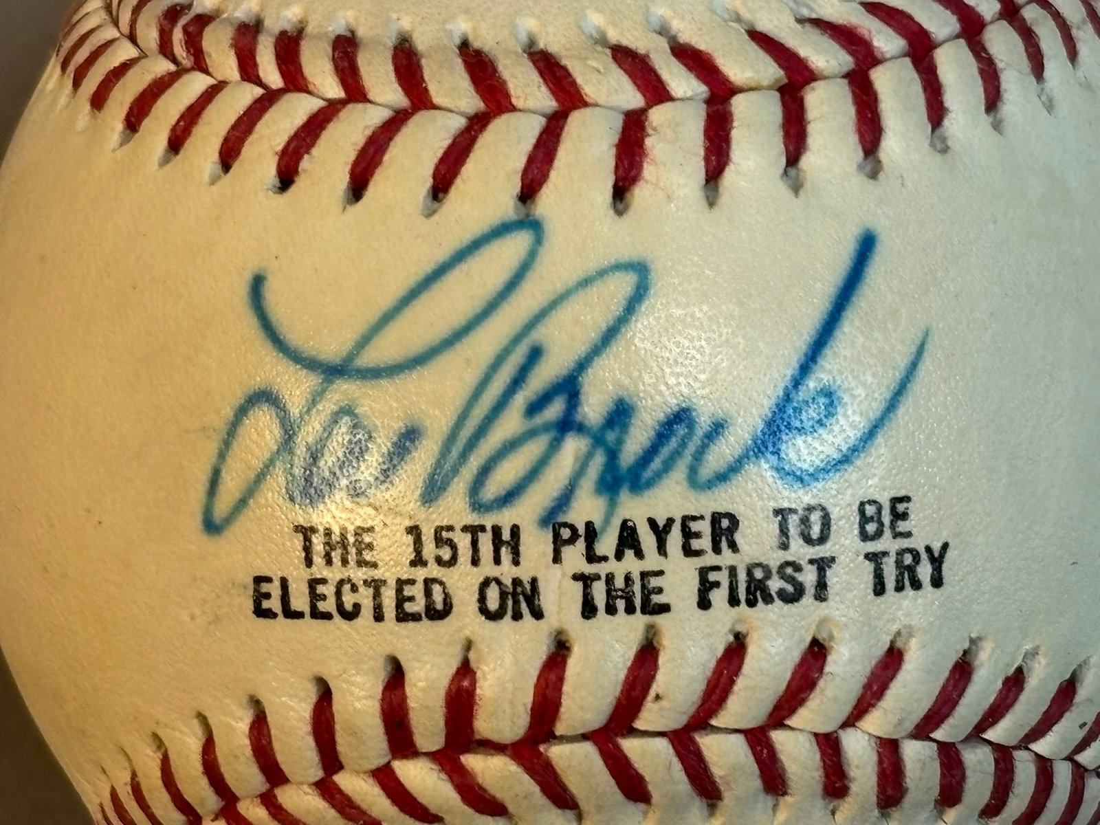 Lou Brock Single Signed HOF 1985 Inductee Baseball - 3