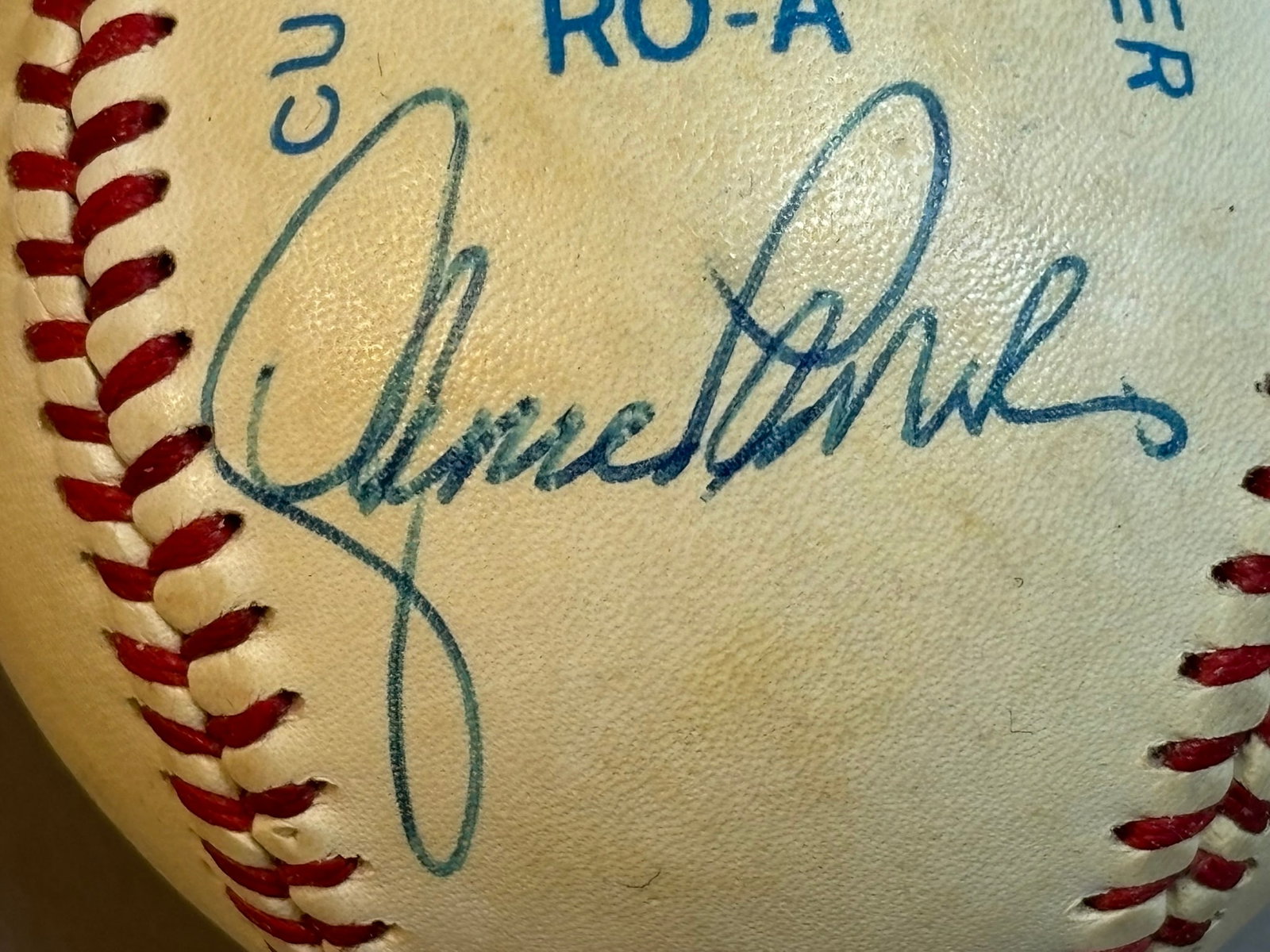 Lance Parrish Single Signed Rawlings OAL Baseball: Great example of a Tigers great single signed baseball.