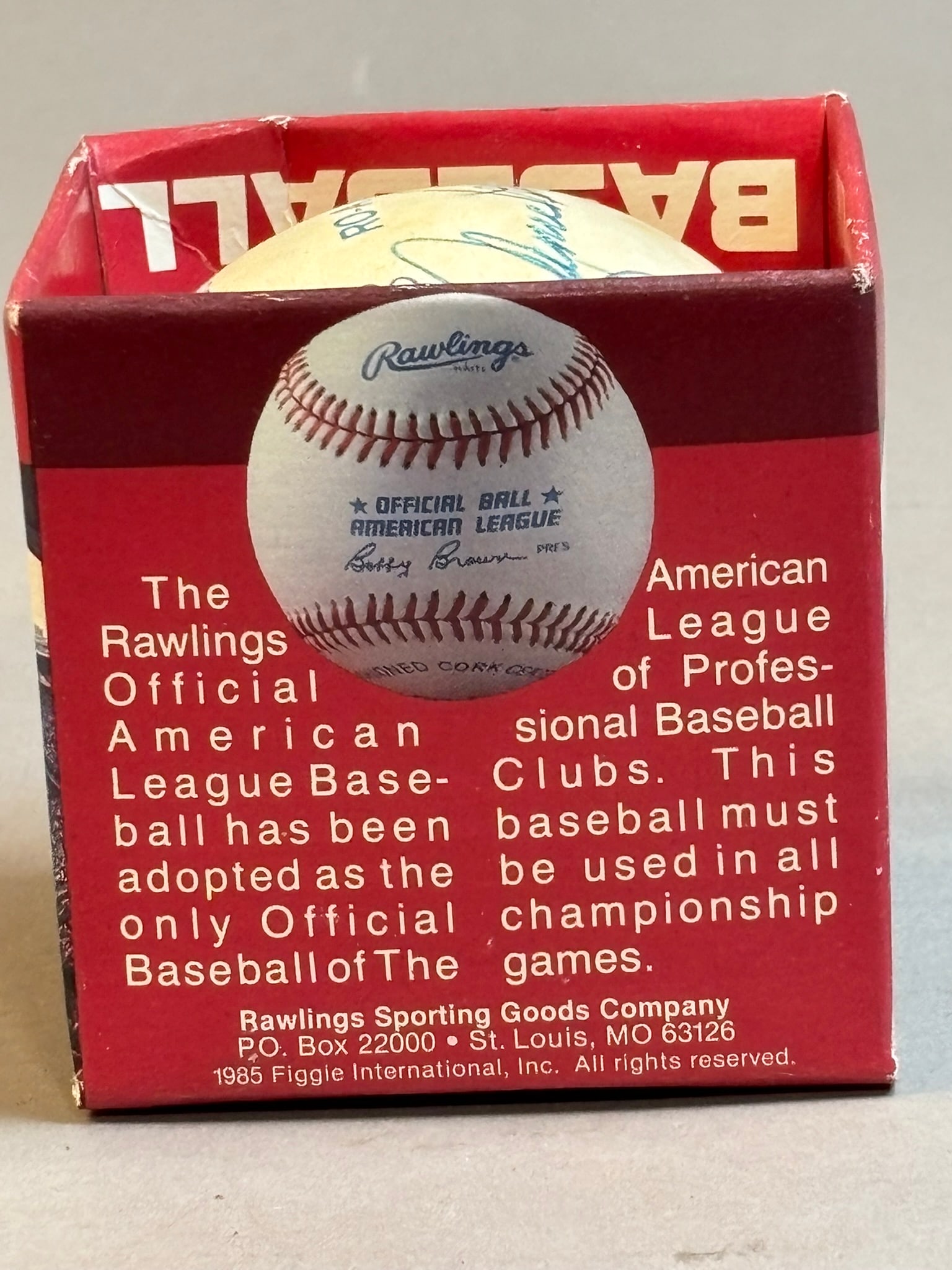 Lance Parrish Single Signed Rawlings OAL Baseball - 5