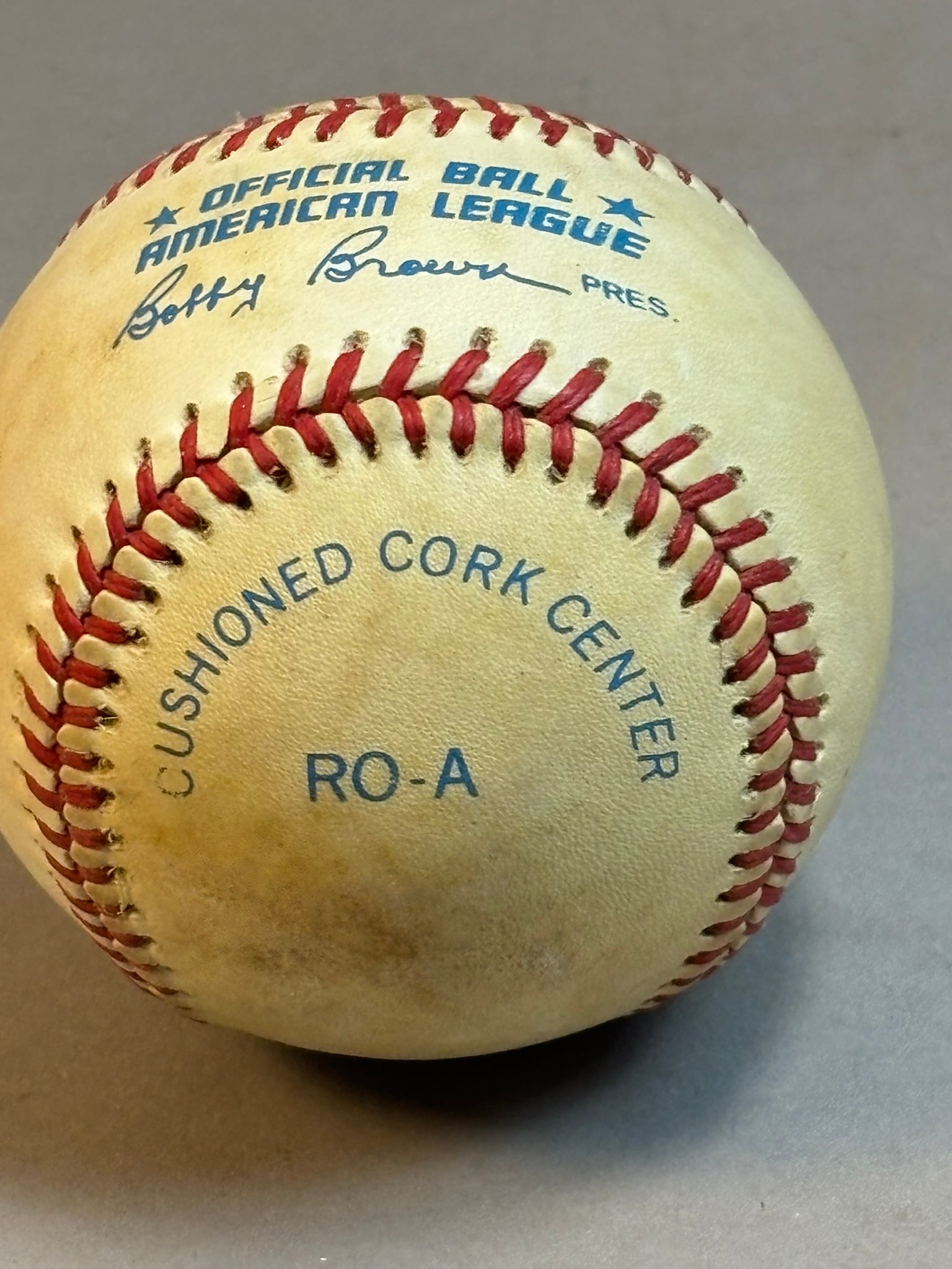 Eugene Gene Bernard Single Signed Brown Baseball - 5