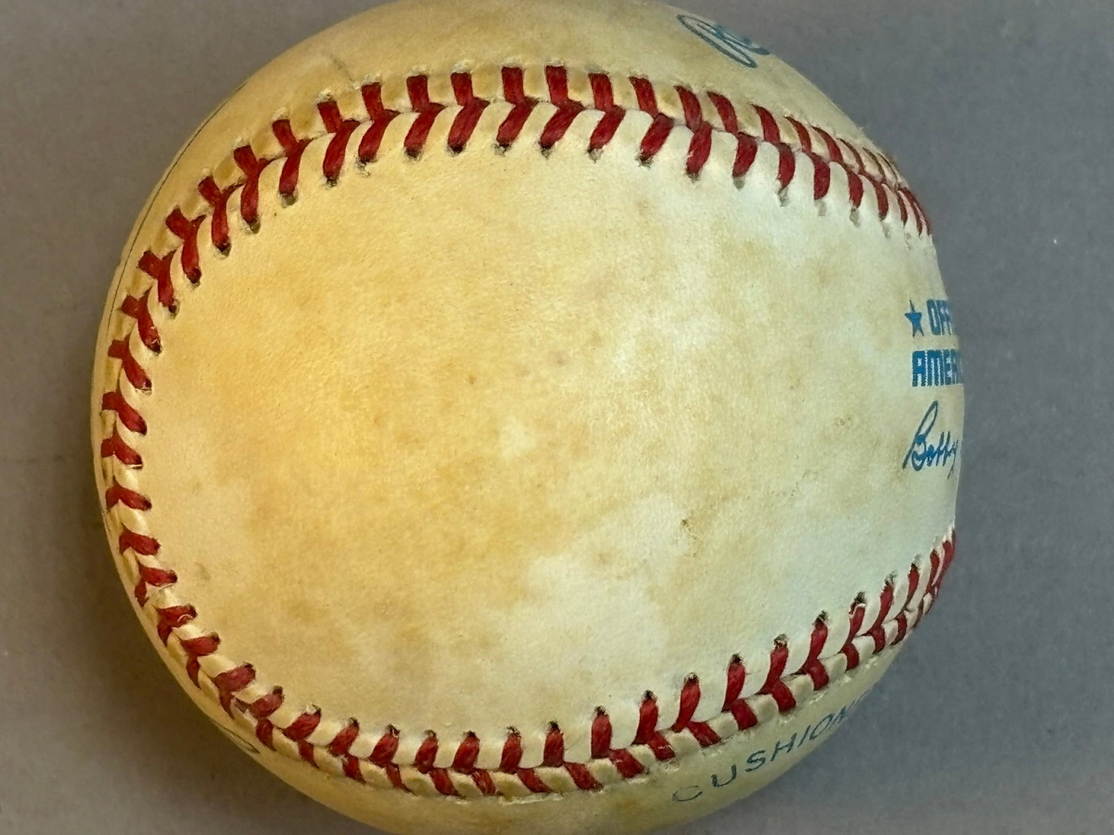Eugene Gene Bernard Single Signed Brown Baseball - 7