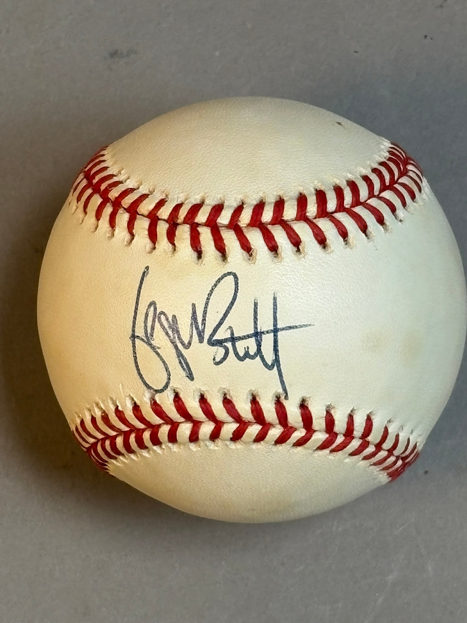 George Brett Single Signed Rawlings OAL Baseball - 3