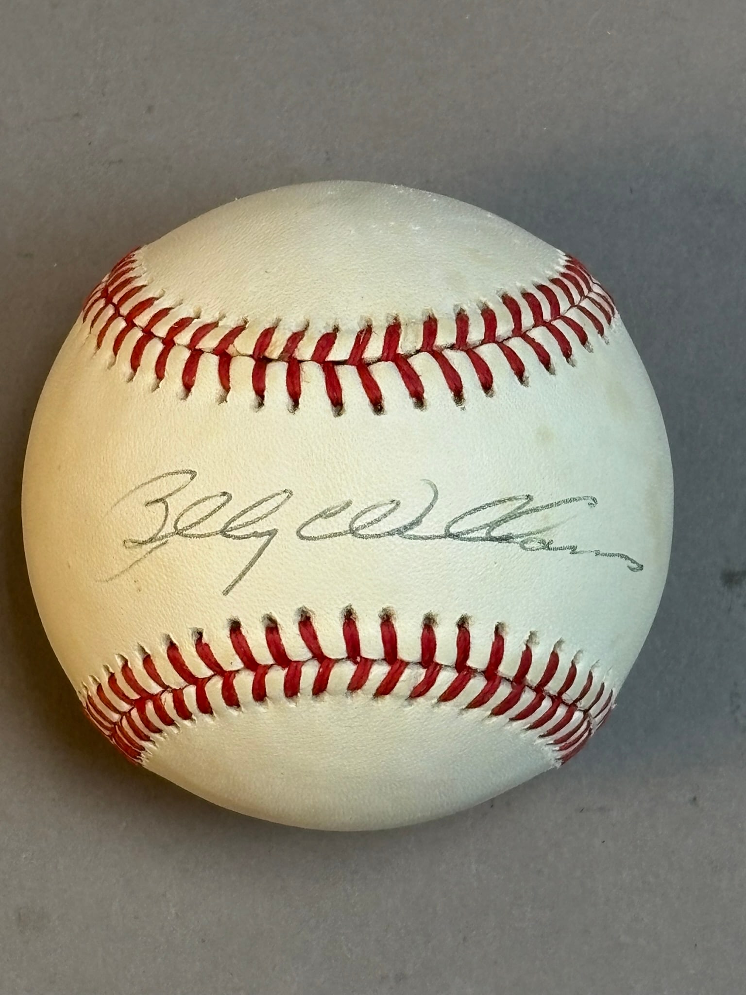 Billy Williams Single Signed ONL Rawlings Baseball - 3